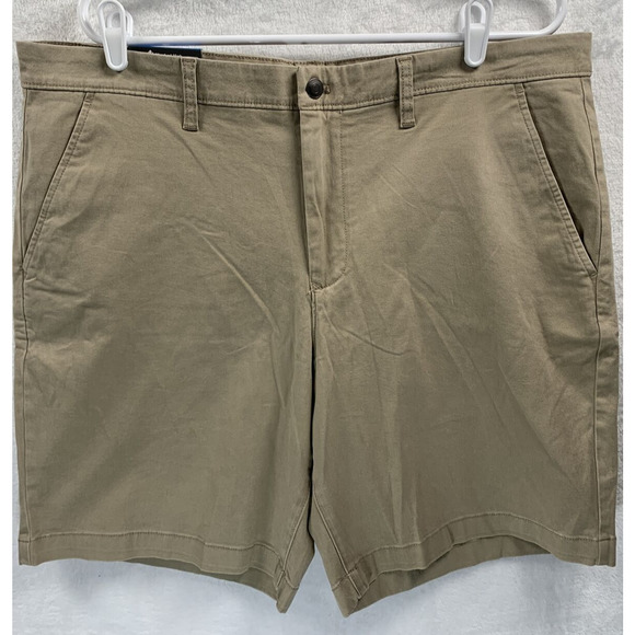Members Mark Everyday Flat Front Khaki Shorts with Pockets SIZE 38 NWT - Picture 1 of 4